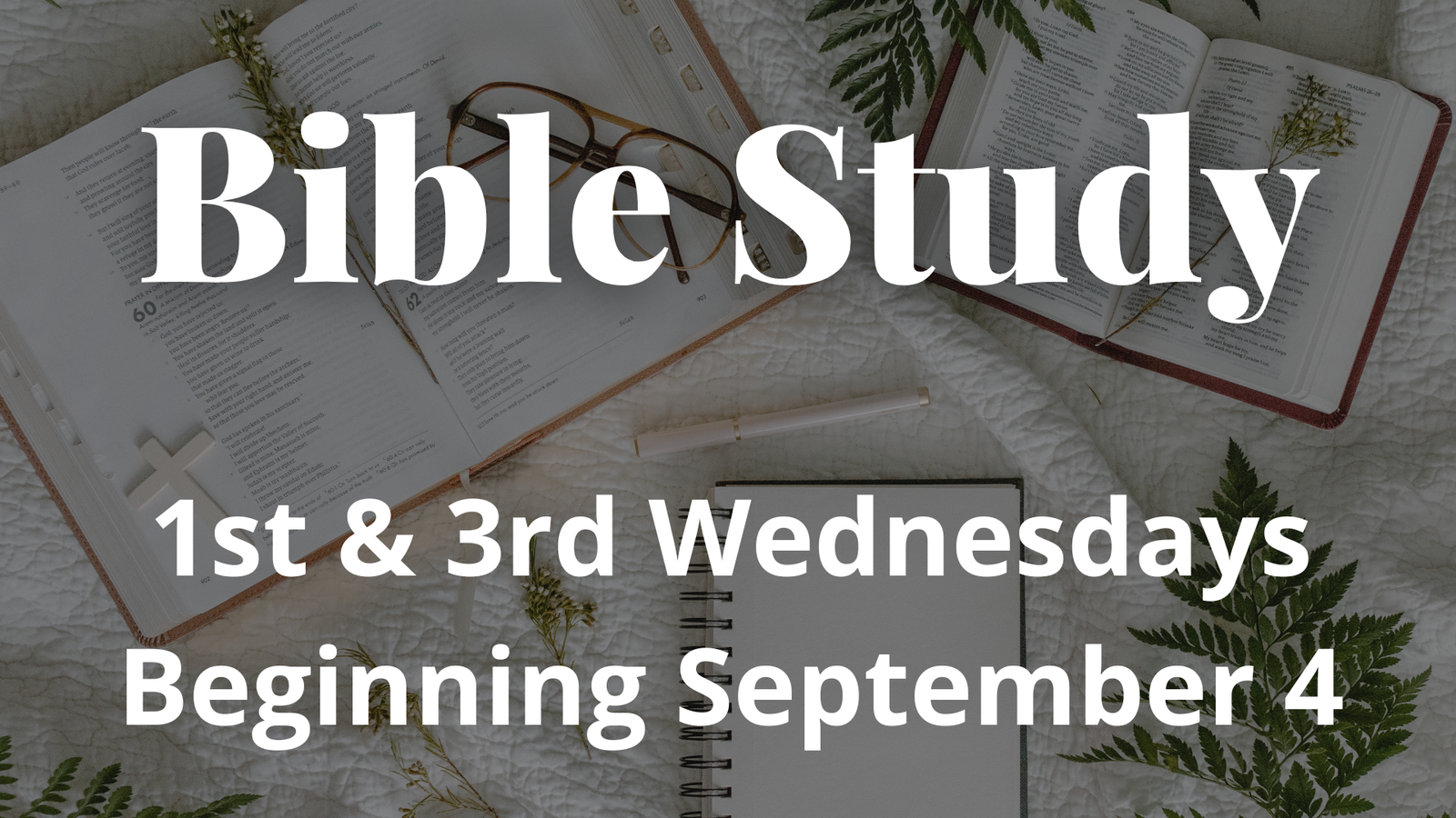 Wednesday Bible Study in September