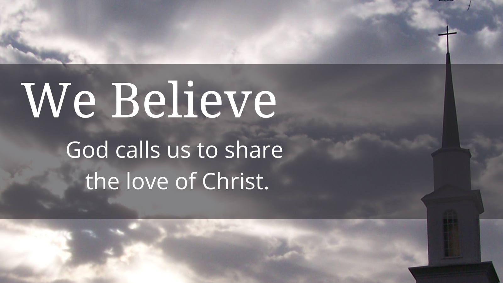 We Believe