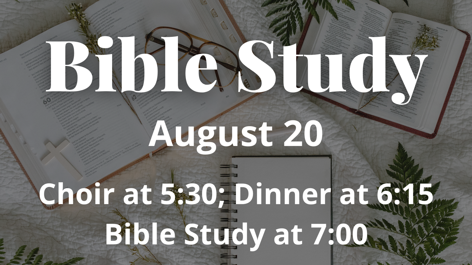Bible Study 8 20