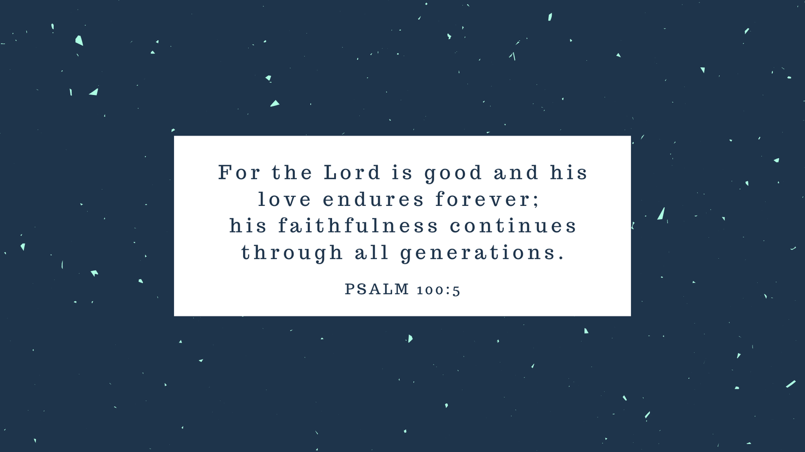 Psalm 100:3