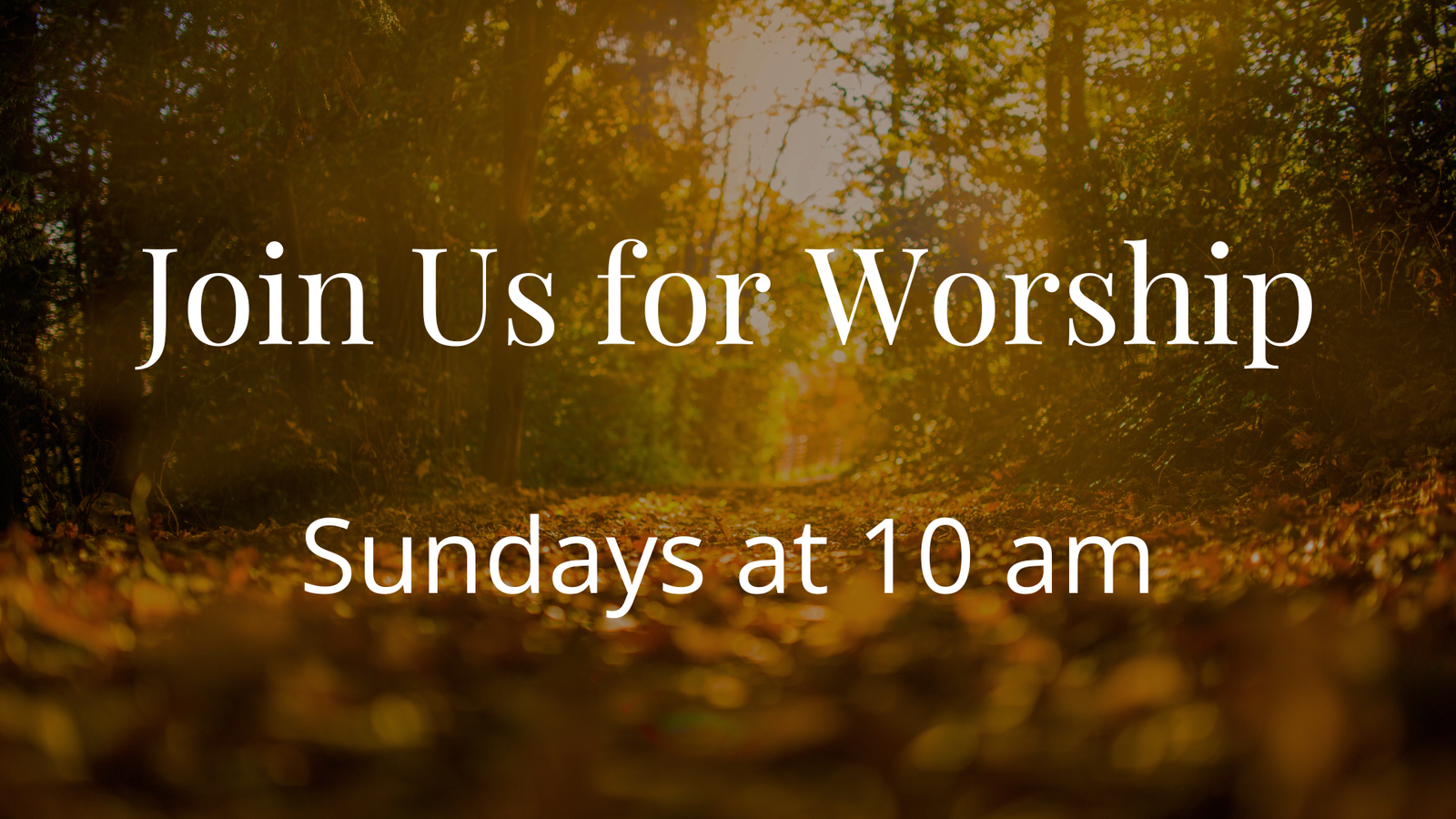 Worship Sundays 10am