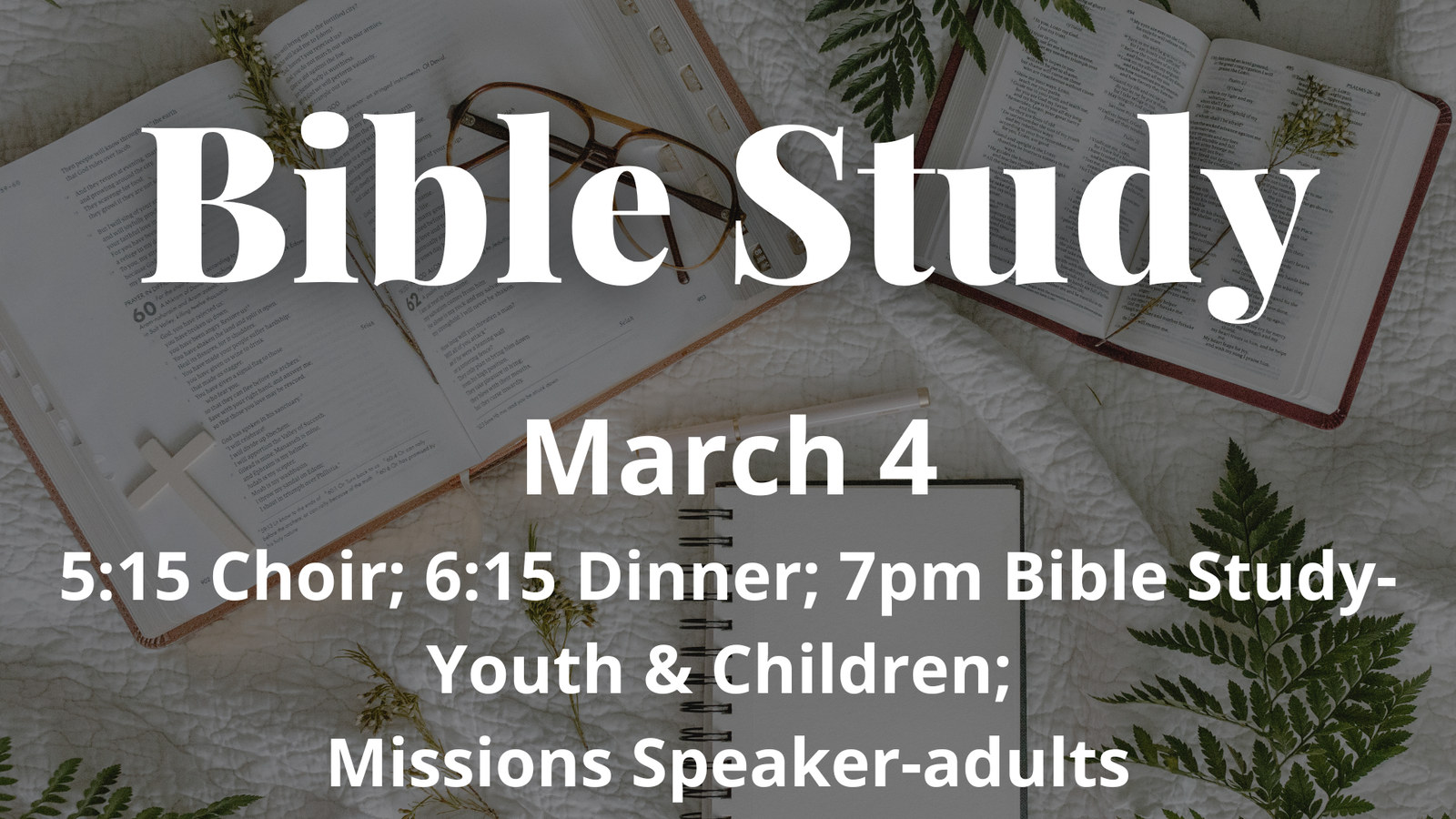 Bible Study March 4