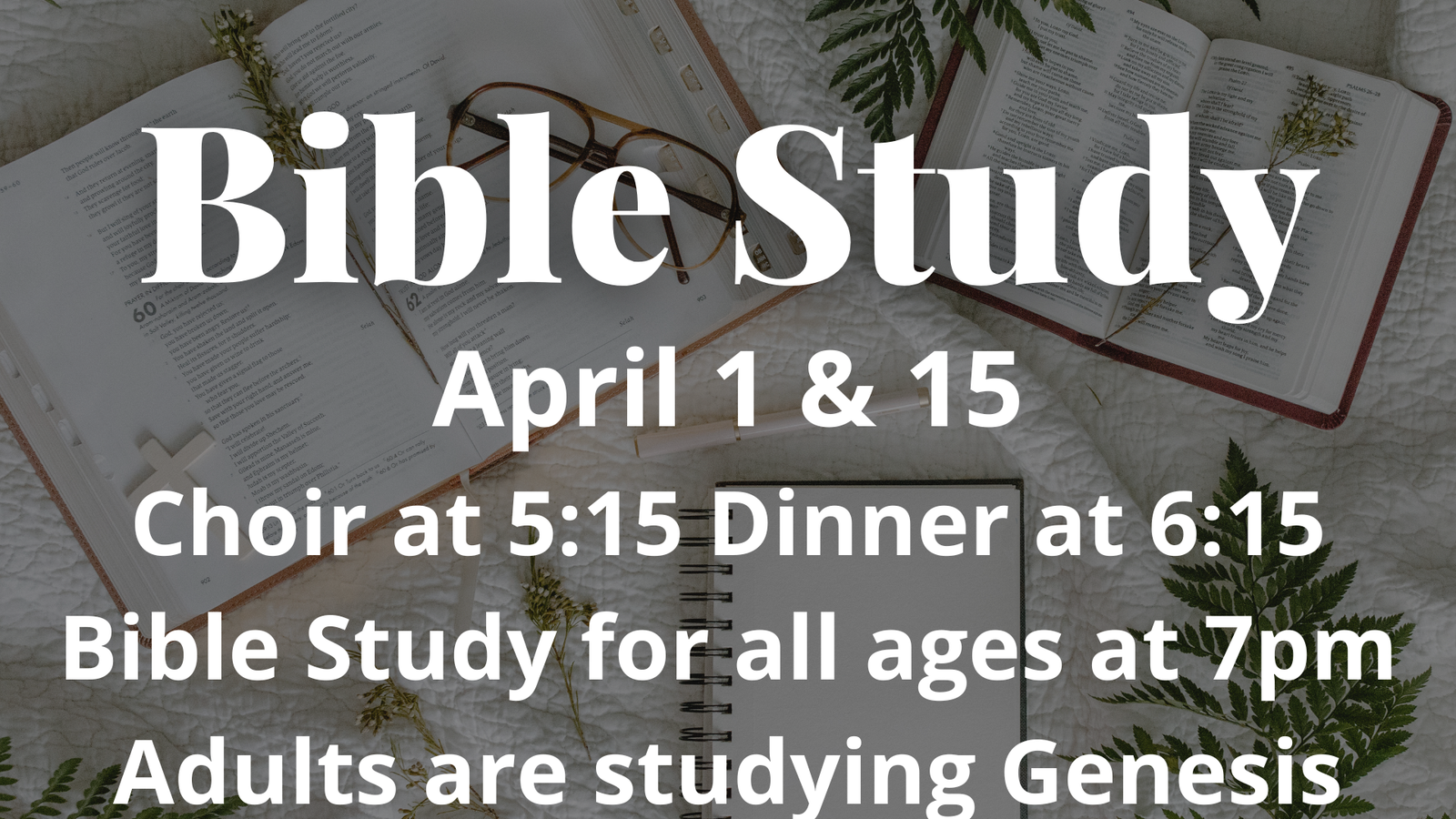 April Bible Study
