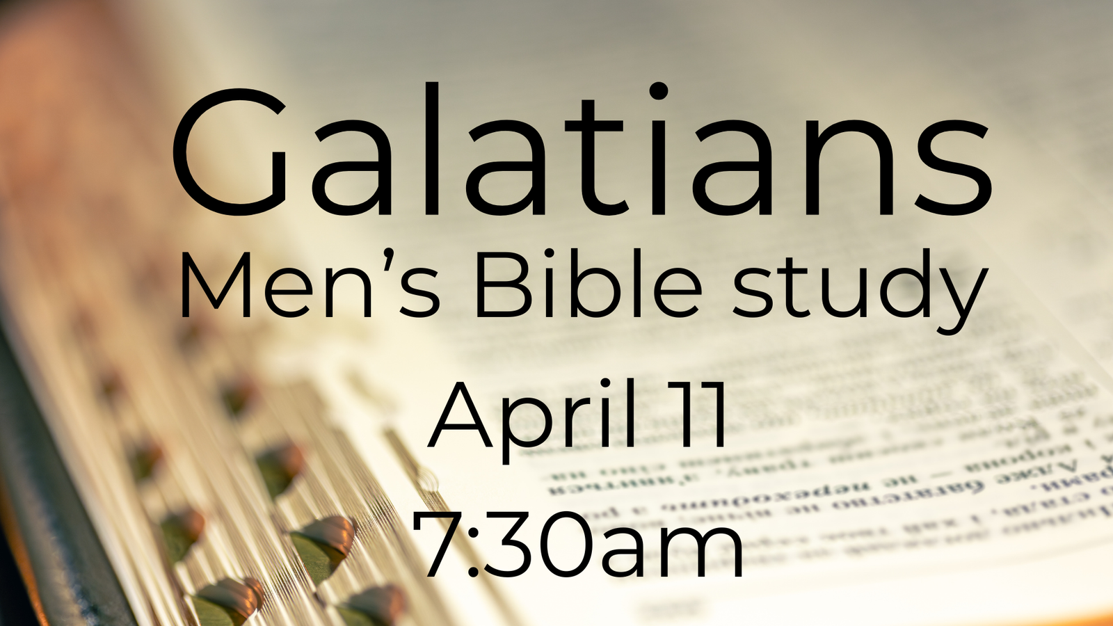 Mens Bible Study