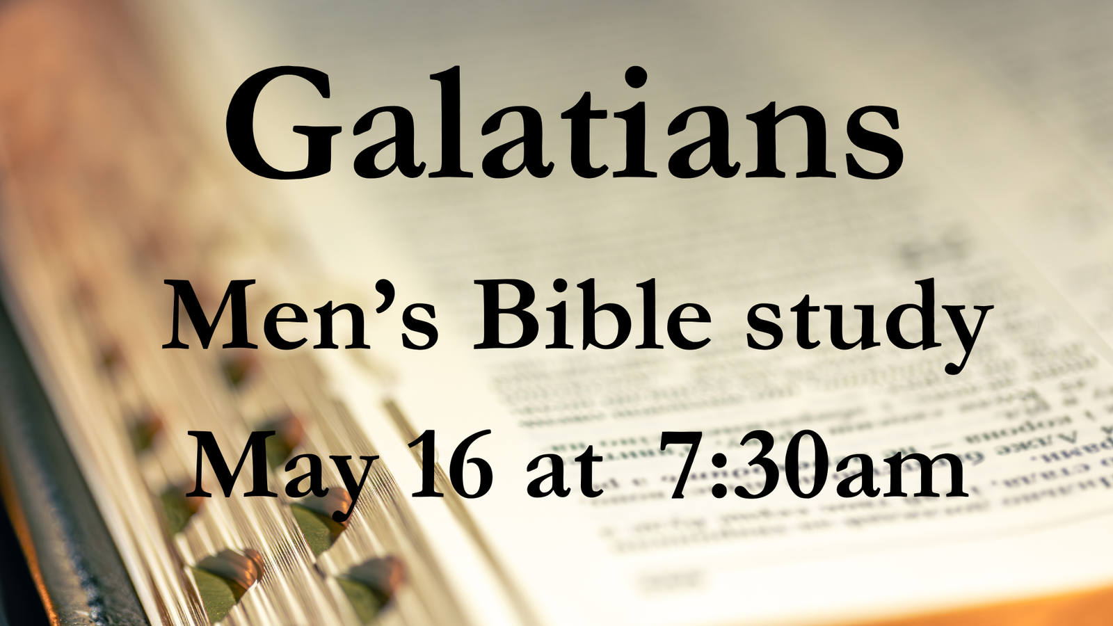 Mens Bible Study