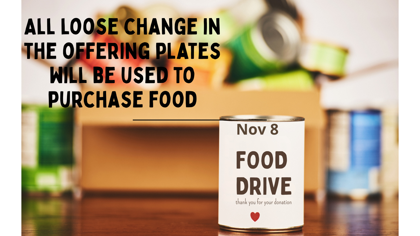 6-Food Drive Nov 8